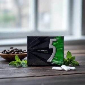 5 GUM Spearmint Rain Sugar Free Chewing Gum
