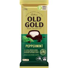 Cadbury Old Gold Peppermint Dark Chocolate 180G