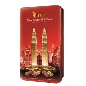 Alfredo Kuala Lumpur Twin Tower Milk Chocolate Tin 180g