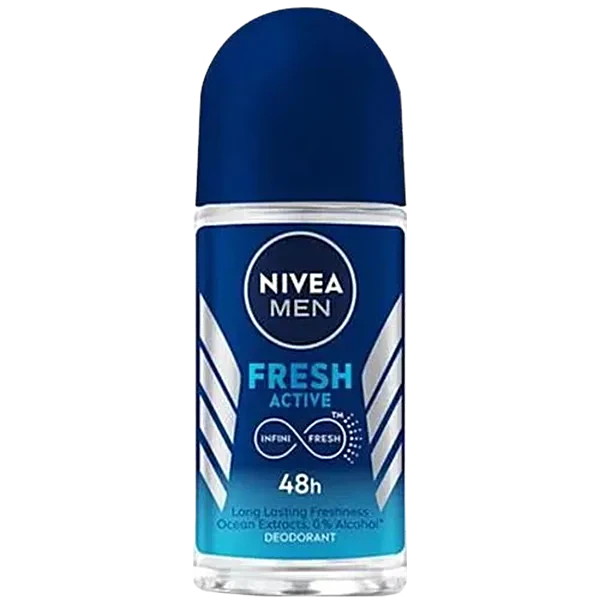 Buy Nivea Roll On Deodorant Fresh Active For Men 50 Ml