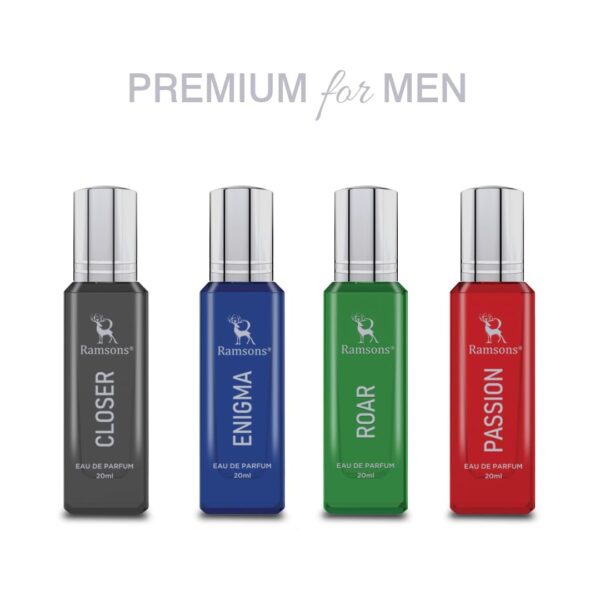 Buy Ramsons Closer, Enigma, Roar & Passion Premium Eau De Parfum Gift Set For Men