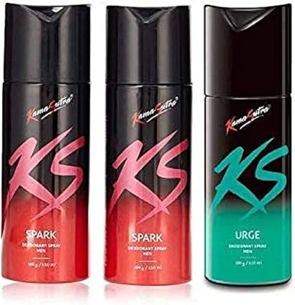 KAMA SUTRA Ks Deo Combo Pack Body Spray For Unisex, 450Ml