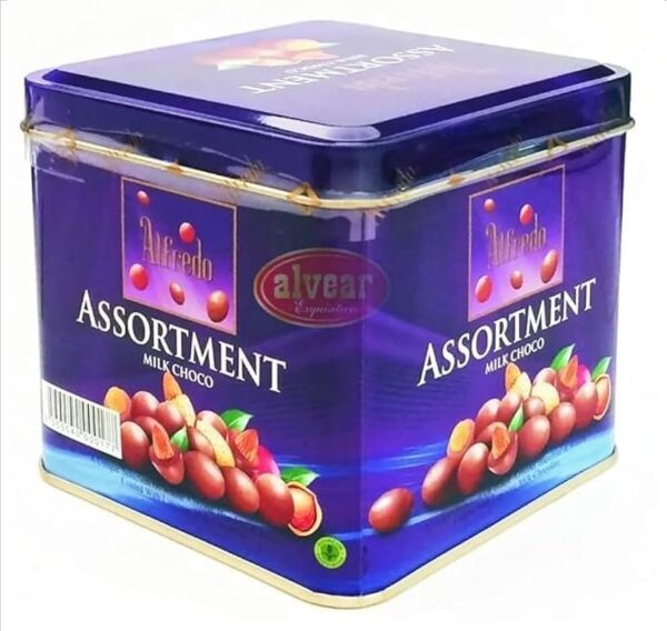 Alfredo Milk Chocolate Covered With Nutties 105g Tin