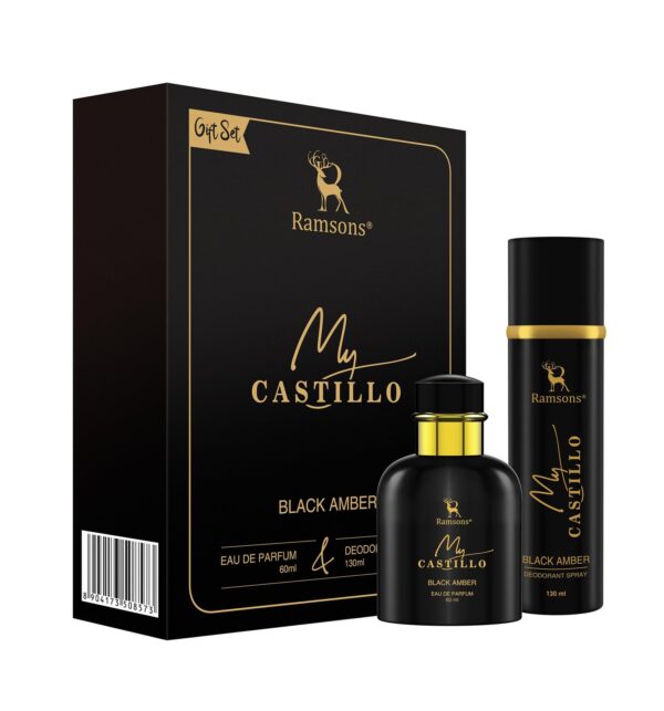 Ramsons My Castillo Black Amber Perfume & Deodorant Gift Set