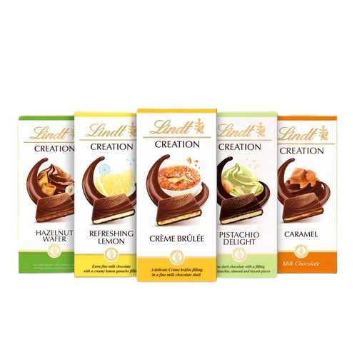 LINDT CREATION | Mixed Milk, Dark & White Chocolate Bars