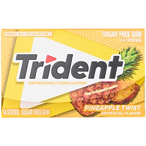 Trident Tropical Twist Flavour Sugar Free Gum