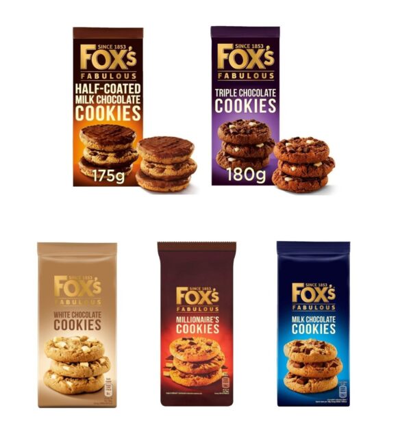 Fox's Fabulous Cookies VARIOUS FLAVOURS