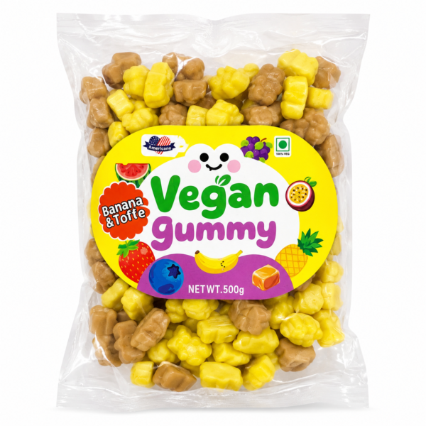 Americano Vagan gummy Banana&toffe 500GM