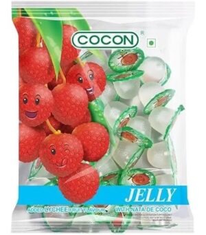 DECADENT FOODS Cocon Jelly with Lychee Fruit Flavour and Nata de Coco