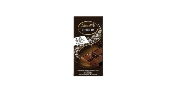 71YU3fwtA7L.jpg_BO30255255255_UF750750_SR191010000C_QL100_.jpg Lindt Lindor Chocolate 60% Cocoa | 100g