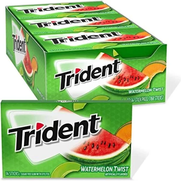 Trident Tropical Twist Flavour Sugar Free Gum