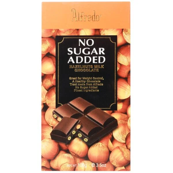 Alfredo No Sugar Dark Chocolate Almond 100GM