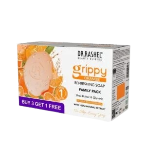 Buy DR.RASHEL Set Of 3 Grippy Orange Refreshing Soap - 100 g