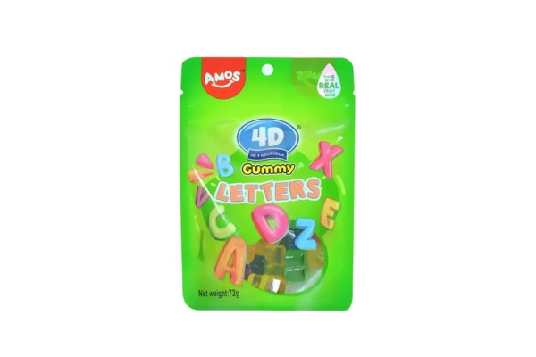 Amos Gummy Candy Letters 72 g
