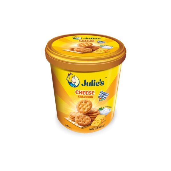 Julie's Cheese Crackers Tub 360g