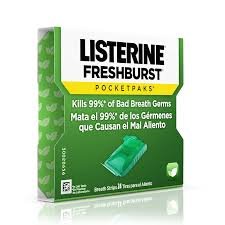 Listerine Fresh burst Mouth Freshener Strips, 24