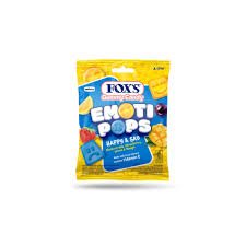 Fox's Gummy Candy 45GM Emoti pops Happy & Sad
