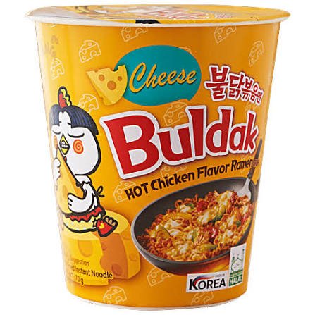Sam Yang Cheese Hot Chicken Flavour Raman Cup Noodles
