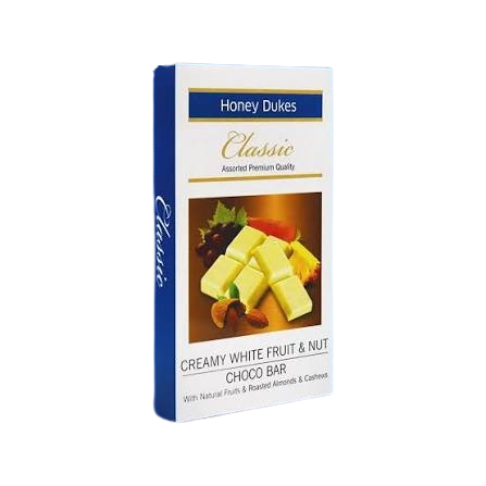 Honey Dukes Classic Creamy White Fruit & Nut Bar 