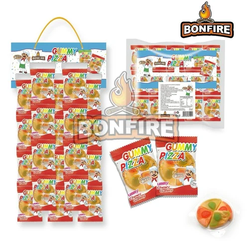 Mix Fruit Bonfire Gummy Pizza Candy