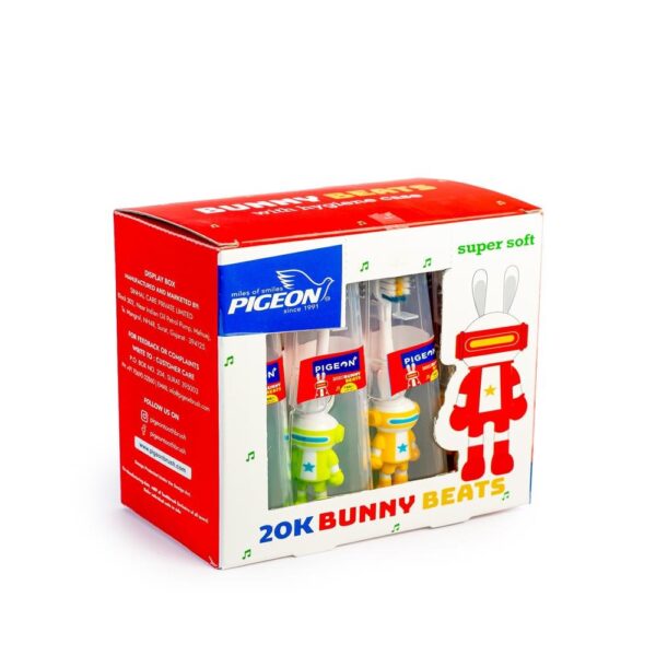 PIGEON 20K Bunny Beats Kids Toothbrush
